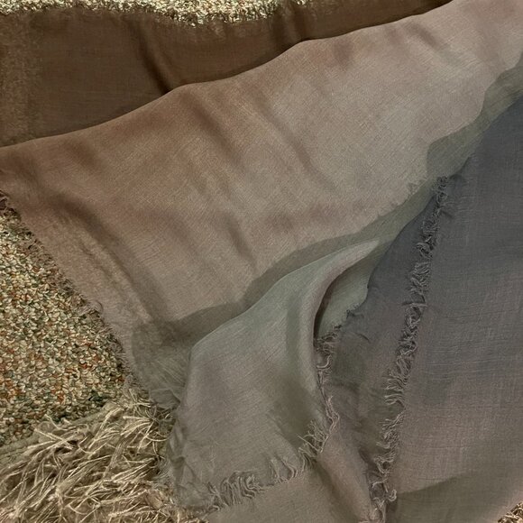 NWT TILO super soft ombre Modal Scarf gray/plum - Picture 3 of 8